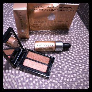 Cover FX Enhancing Drops & Smashbox shadow duo